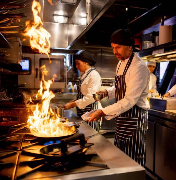 Chef Cooking at A Restaurant — Montrose, CO — Frontline Fire Defense
