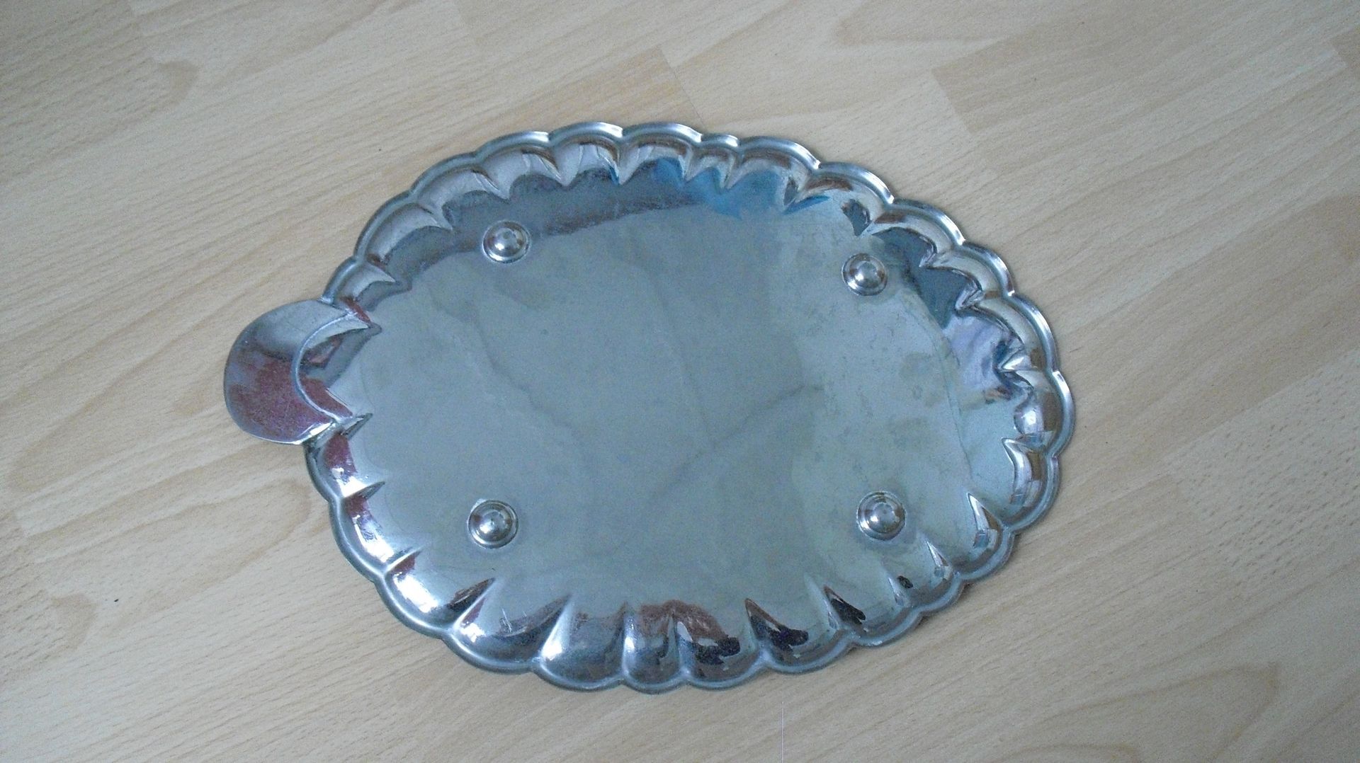 Dienblad verzilverd