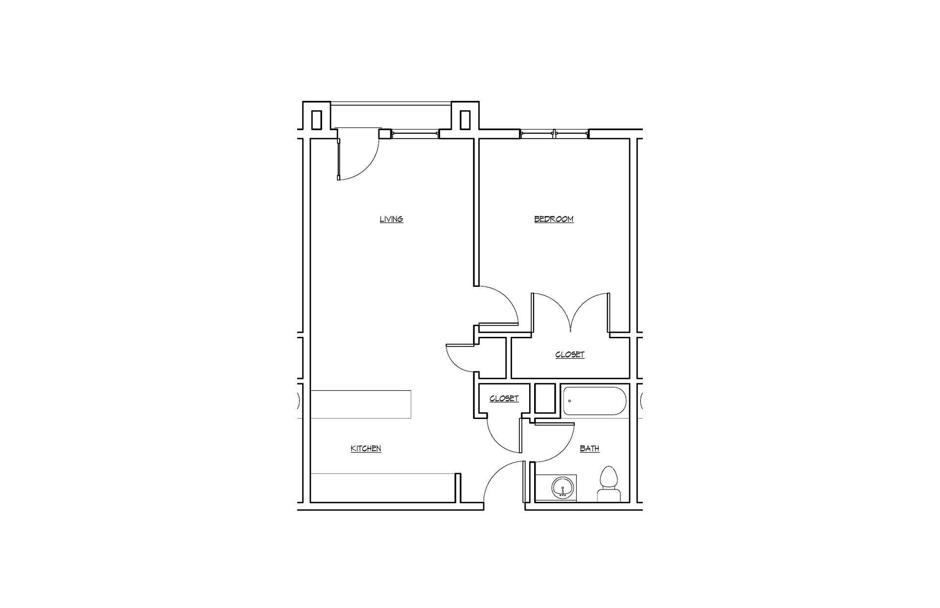 Tulip Ridge Apts.-1 Bedroom/1 Bath