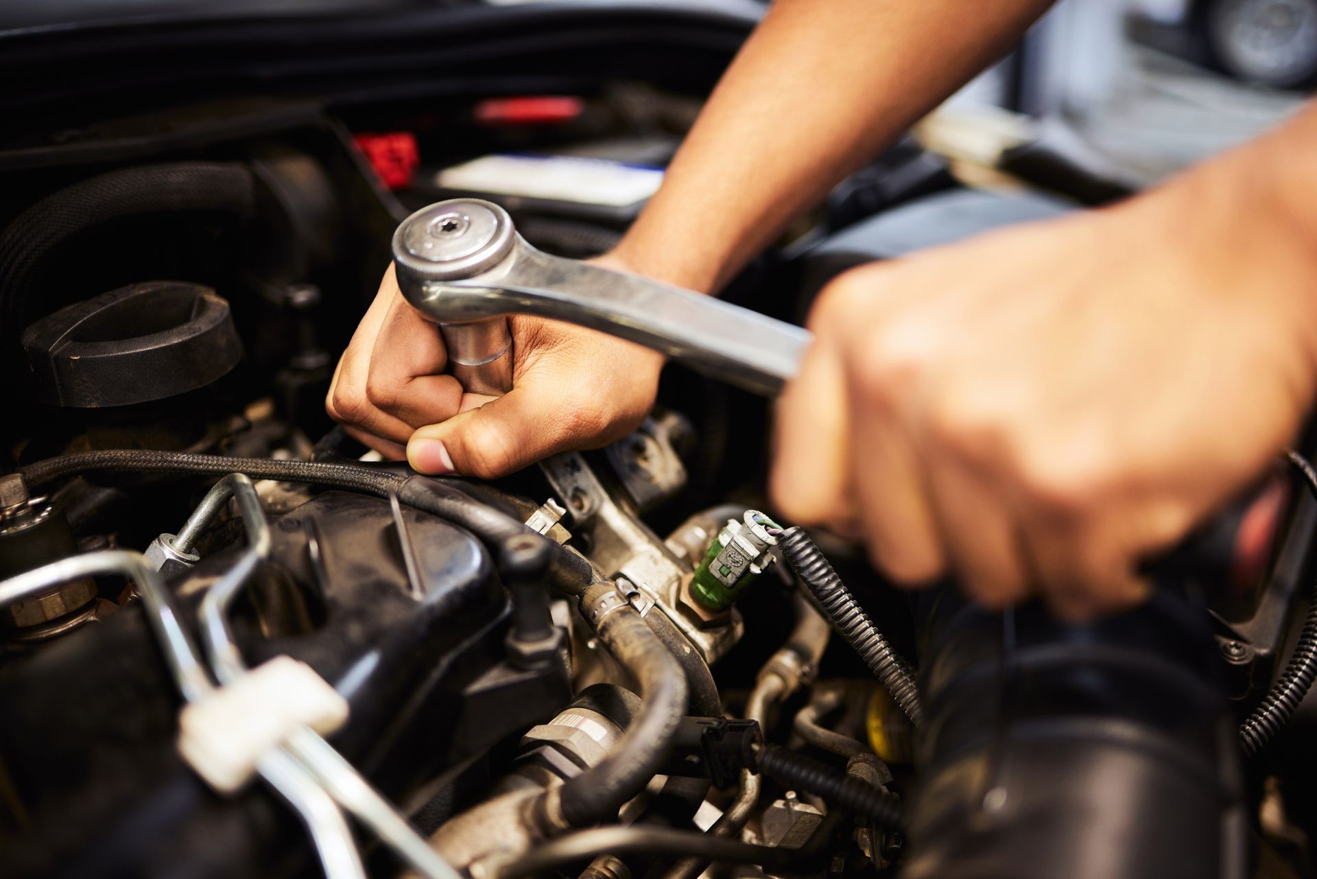 Repairing car engine