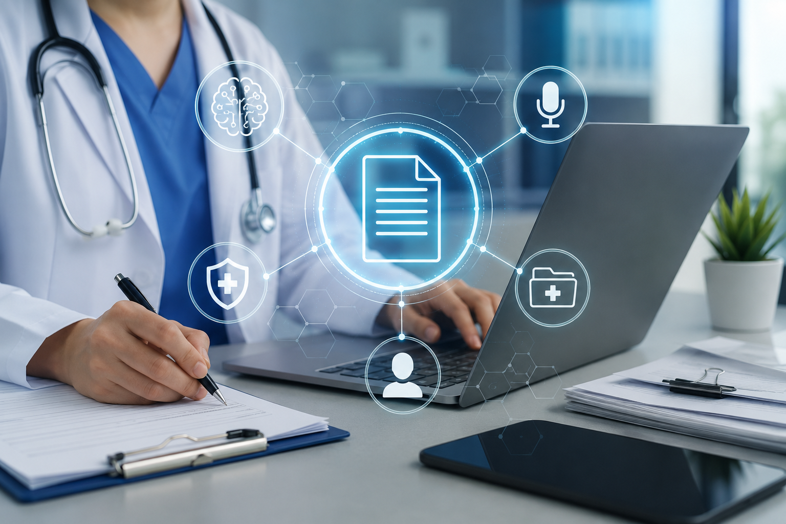 AI medical scribe documentation audit checklist for physicians