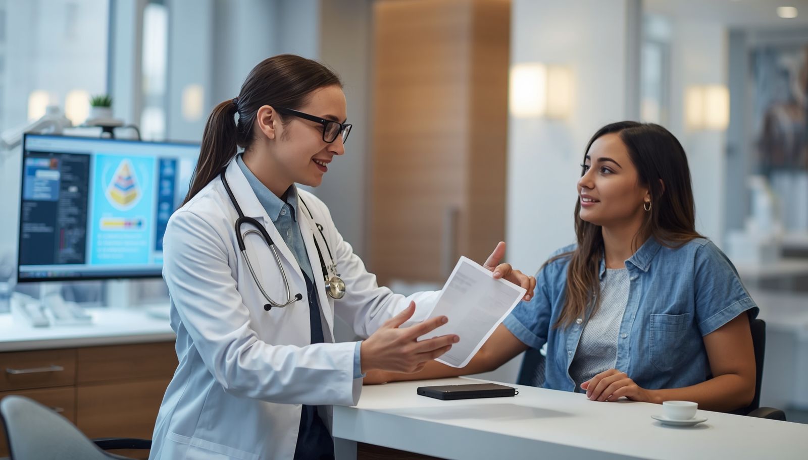 virtual medical assistant supporting healthcare administrative workflow in a busy medical practice