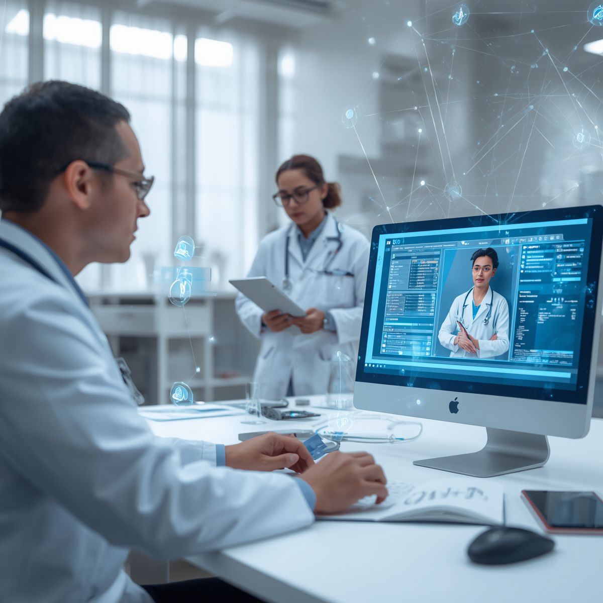 AI Medical Scribe supporting clinical documentation, medical coding, and electronic health record