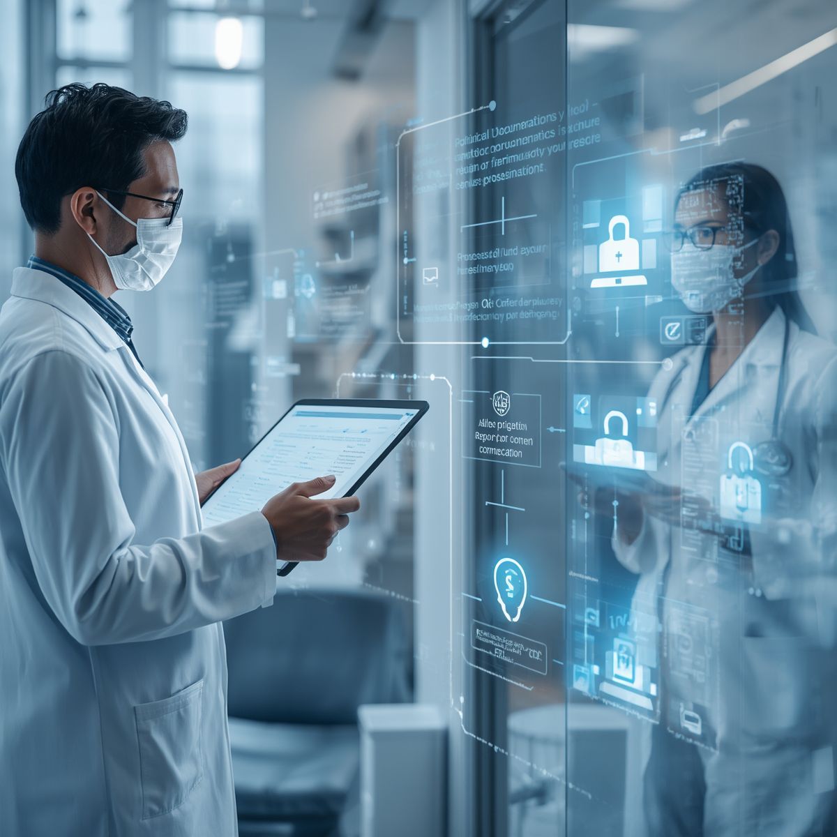 AI Medical Scribe analyzing clinical documentation for potential ICD-10 code suggestions