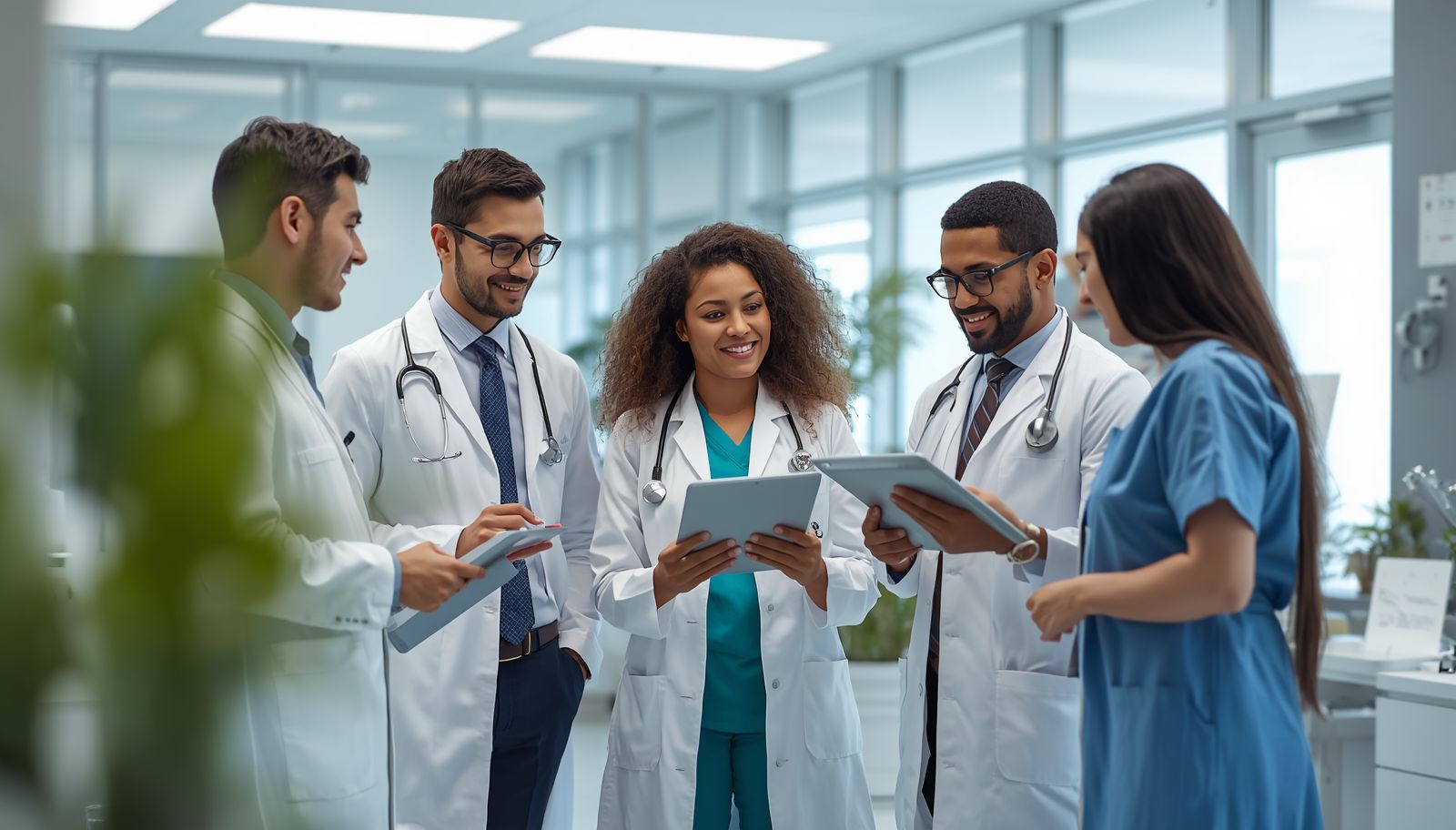 virtual medical assistant supporting healthcare administrative workflow in a busy medical practice