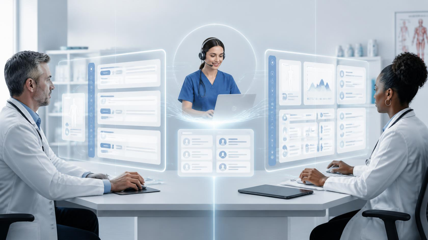 Virtual medical scribe supporting different physician documentation workflows within the same EHR
