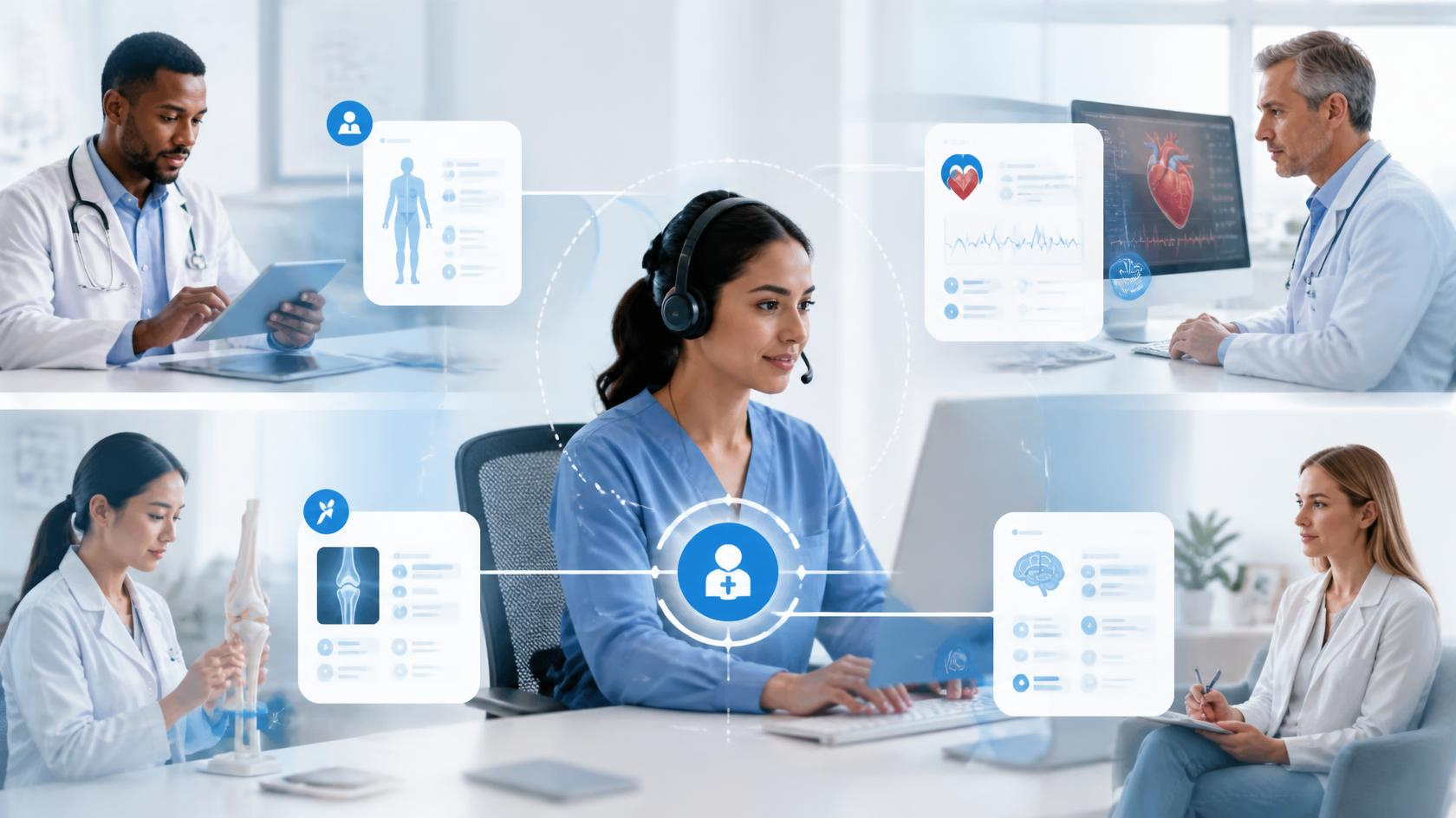 Virtual medical scribe adapting EHR documentation workflows across different medical specialties