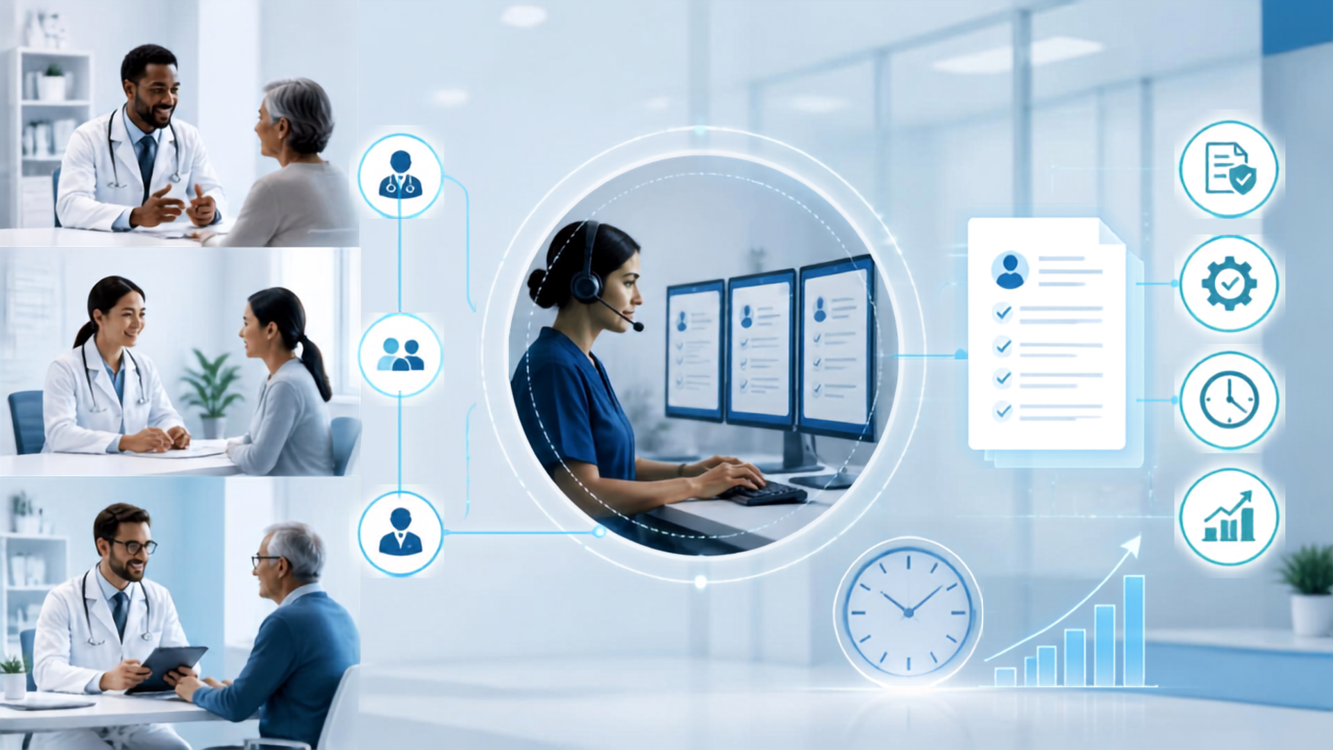 Benefits of virtual medical scribing for multiple physicians