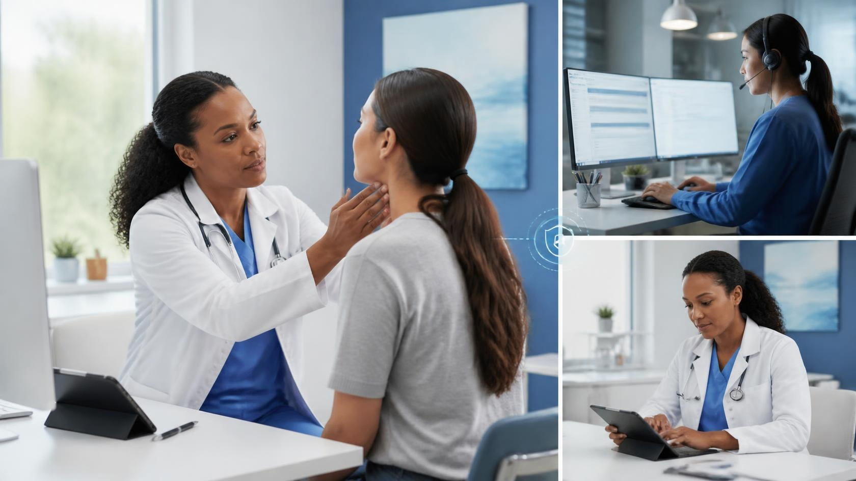 U.S. internal medicine practice using a coordinated virtual scribe documentation workflow