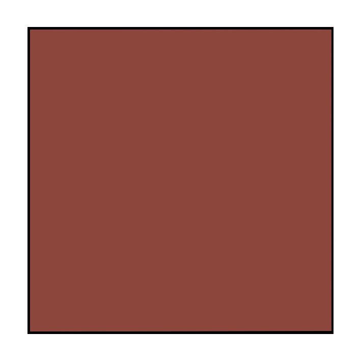 A solid square with a terracotta-colored fill and a thin black border.