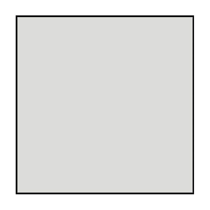A simple, light gray square with a thin black outline on a white background.