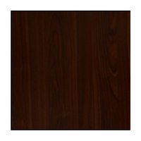 A close up of a piece of dark wood on a white background.