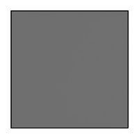 Un carré gris avec un cadre noir sur fond blanc.