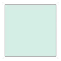 A square with a black frame on a white background.