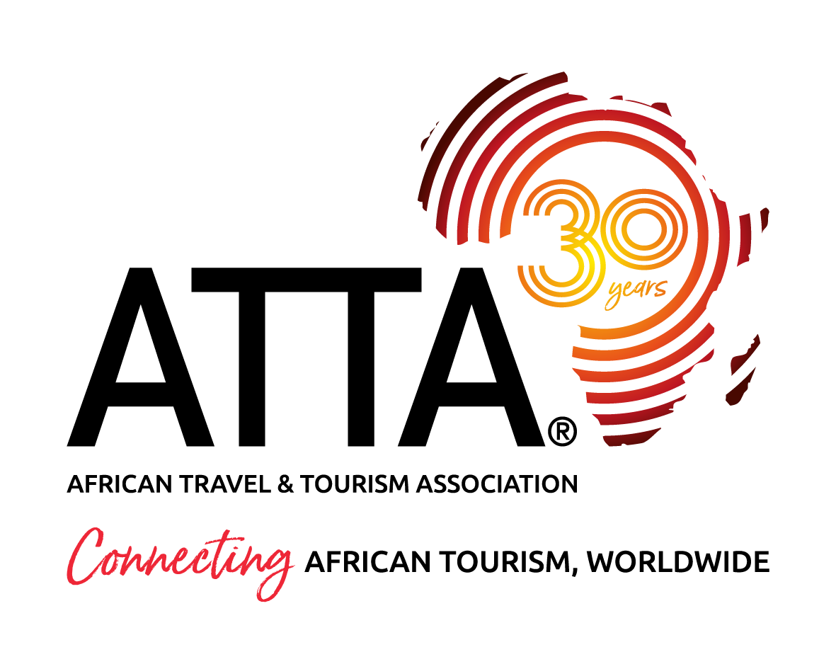 ATTA logo with Africa silhouette and “African Travel & Tourism Association” tagline, “Connecting African tourism, worldwide”