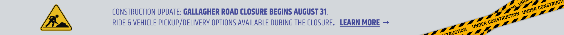 Gallagher Road Construction begins August 31st and we are still open | Absolute Auto Repair Inc