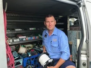 Electrician With Tools — Jason Wenta Electrical Services in Condon, QLD
