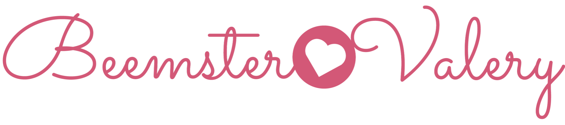Roze logo met de tekst