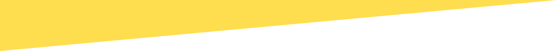 Gele abstracte banner met een witte gebogen vorm langs de onderrand.