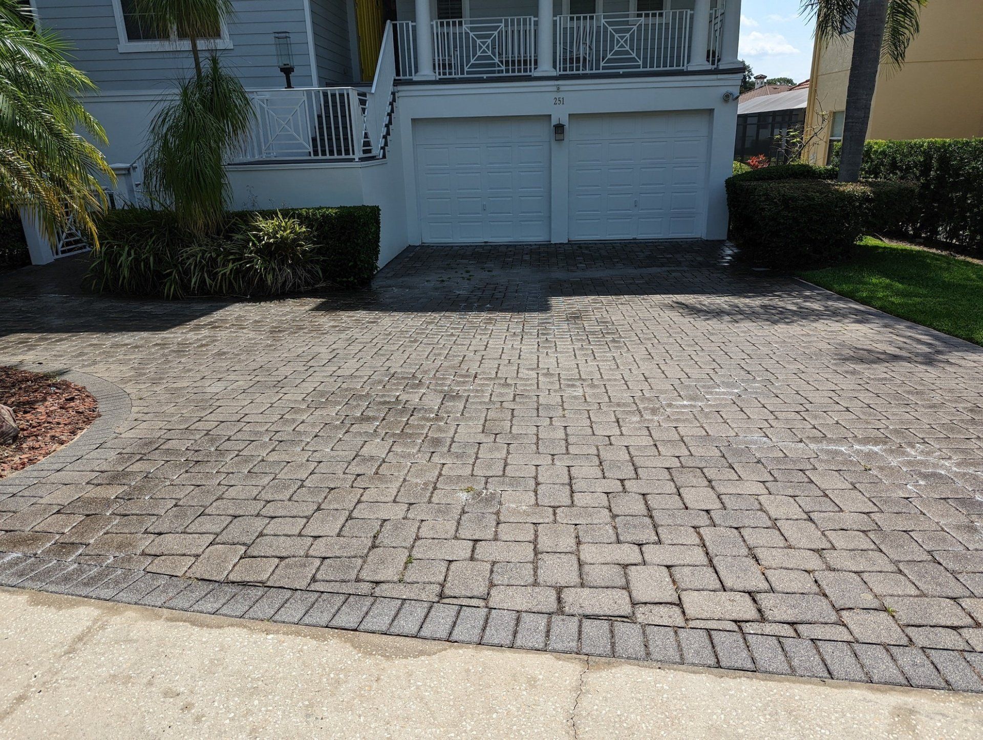 Pressure Washing Before