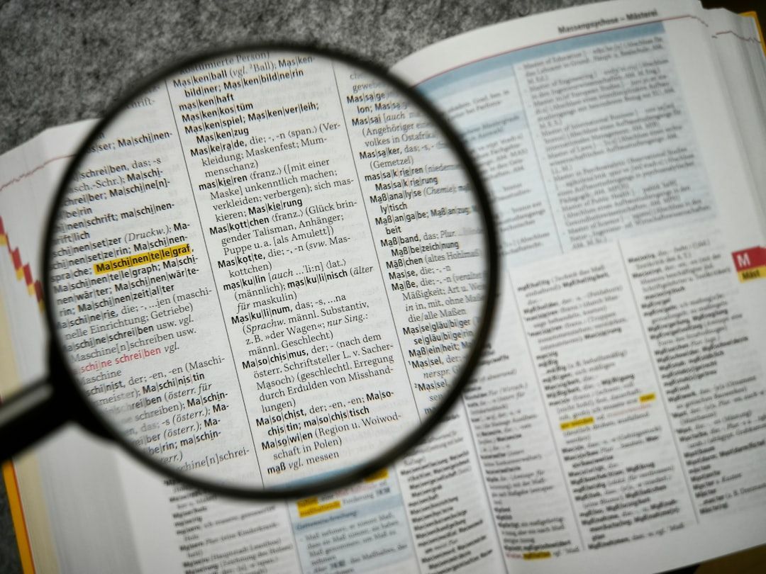 magnifying glass over