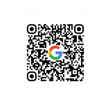 Google logo inside a black-and-white QR code on a white background