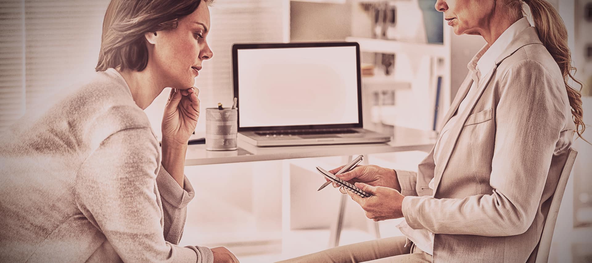 A patient consulting with a counselor about the holiday blues near Danville, Kentucky (KY)