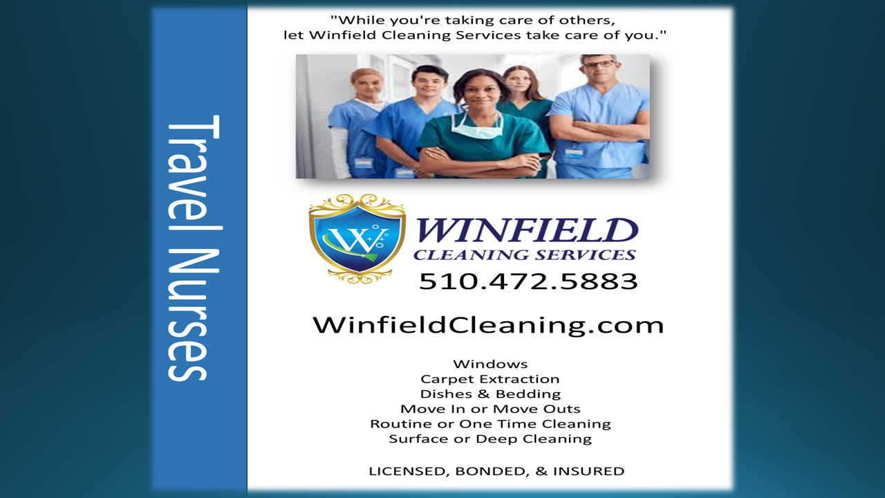 An advertisement for holiday hosting for winfield cleaning services