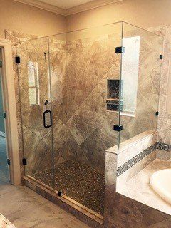 Bathroom Wall — Clute, TX — Gulf Coast Glass Company