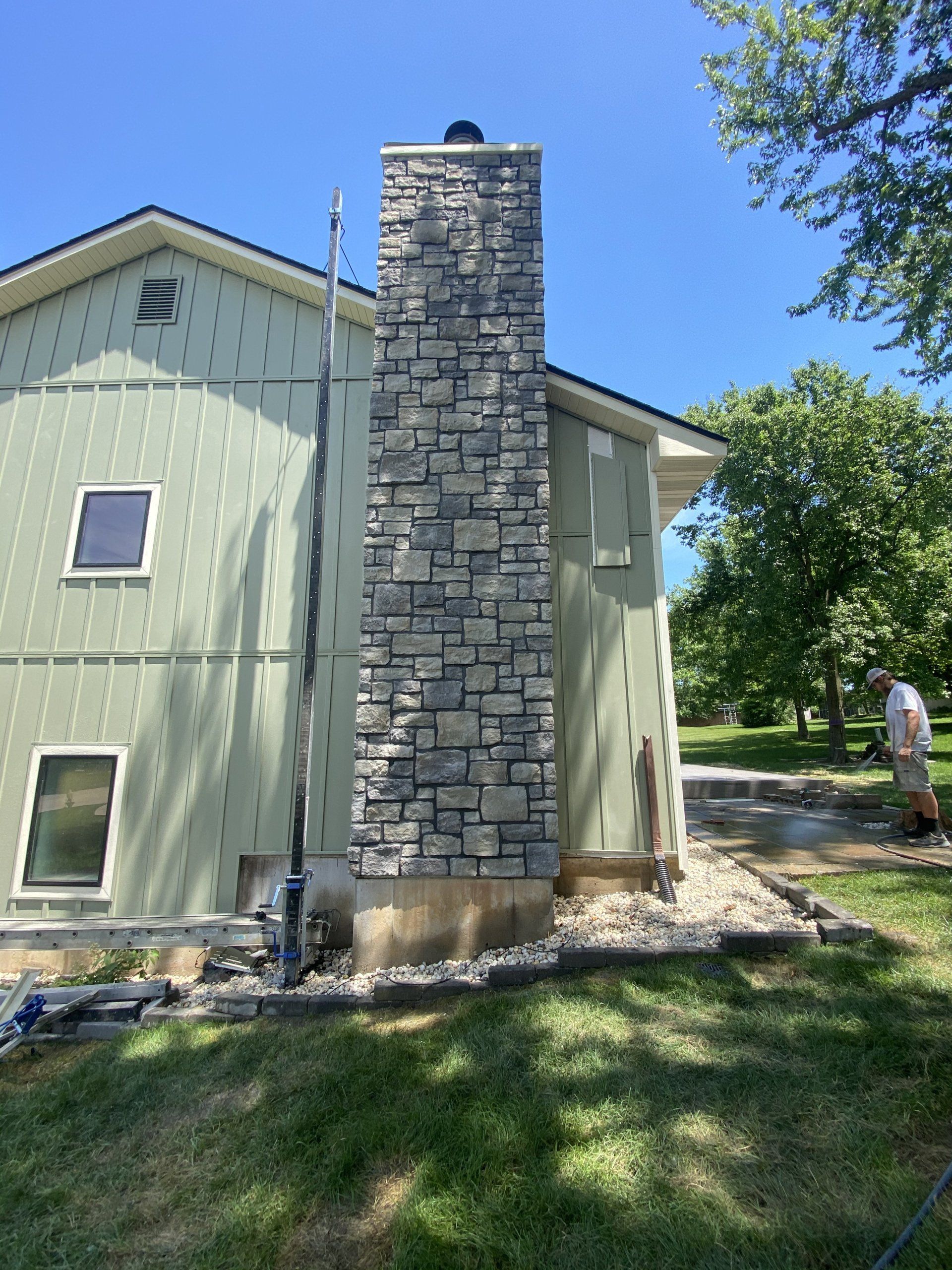 Improve the Look of Your Worn Out or Dated Chimney Stonework With Help From KvVConstruction.