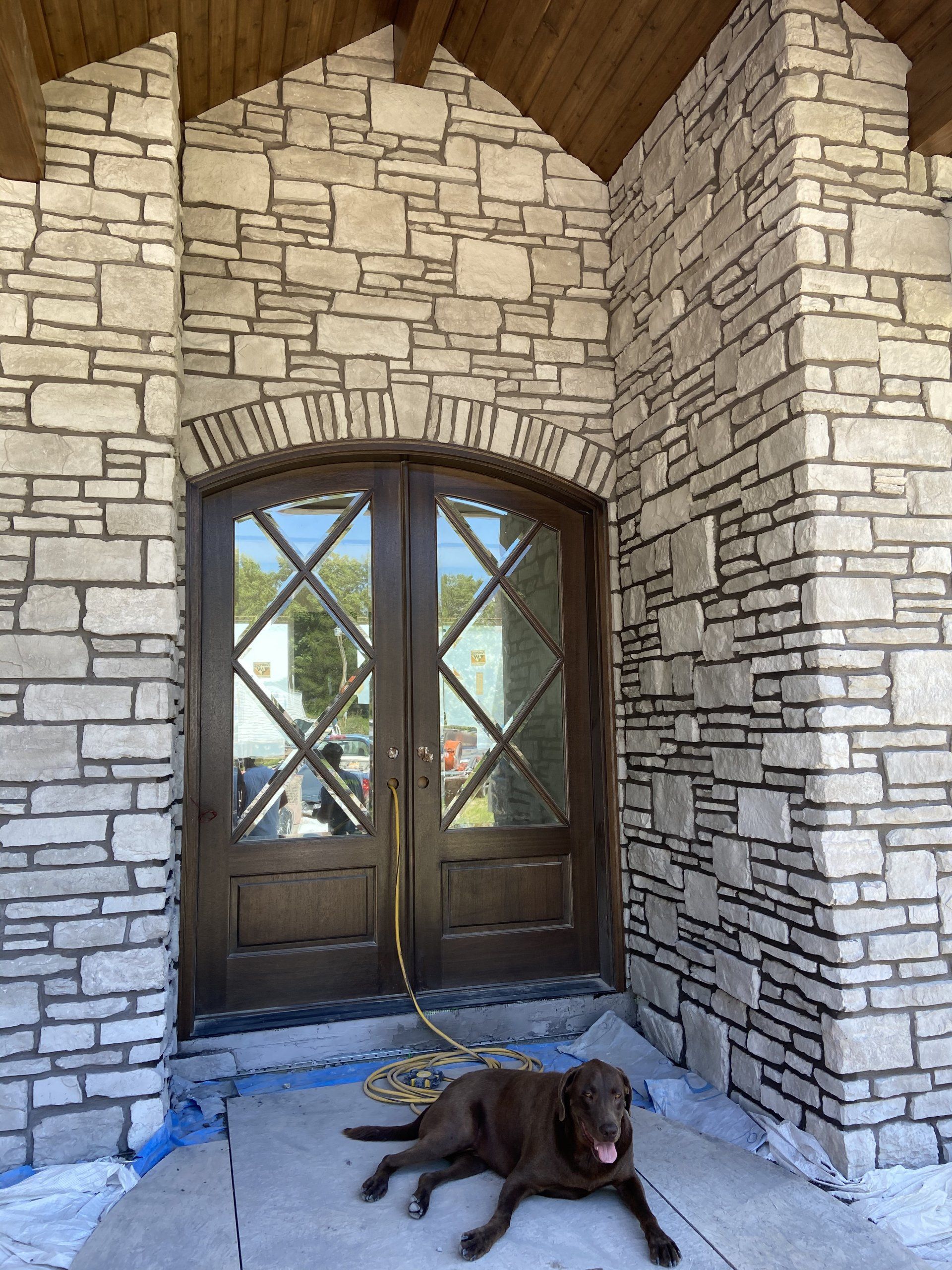 Increase Your Curb Appeal With a Stunning New Home Entryway Design by KV Construction in Columbia, MO.