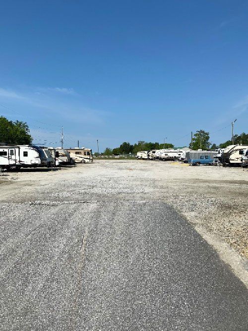 outside storage at Jackson Self Storage