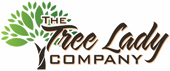 The Tree Lady Company logo with tree graphic and brown script text.