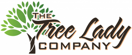 The Tree Lady Company logo with tree graphic and brown script text.