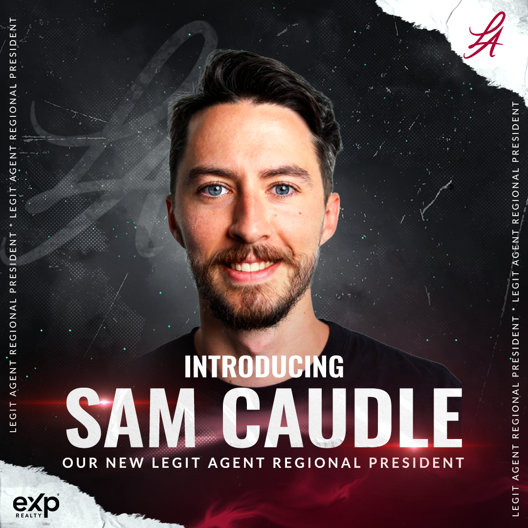 A man with a beard is on a poster that says introducing sam caudle