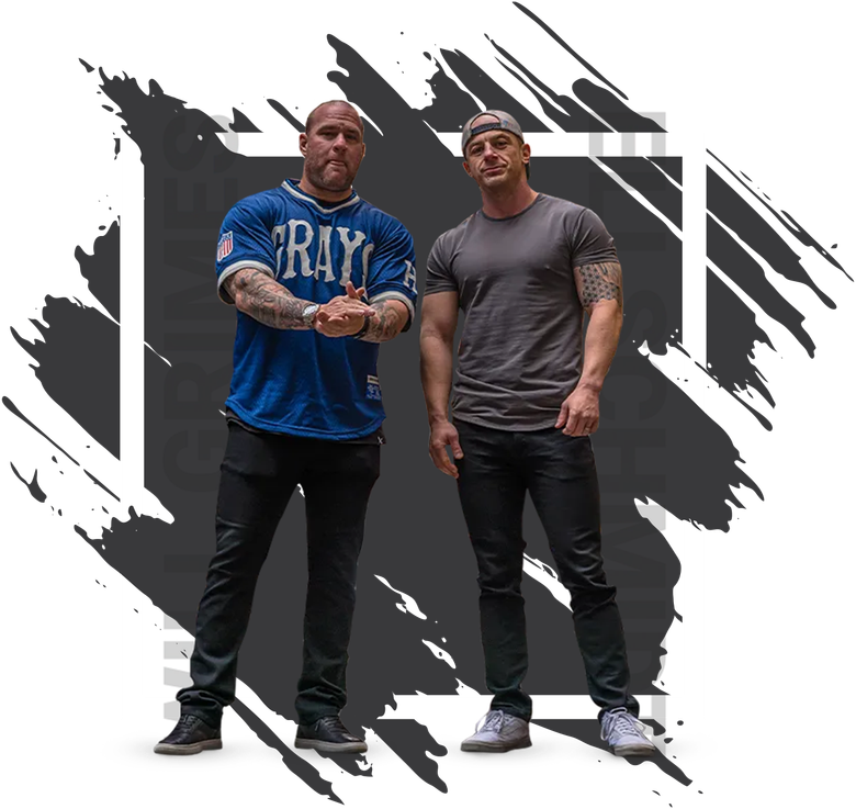 Two men standing next to each other with one wearing a ray jersey