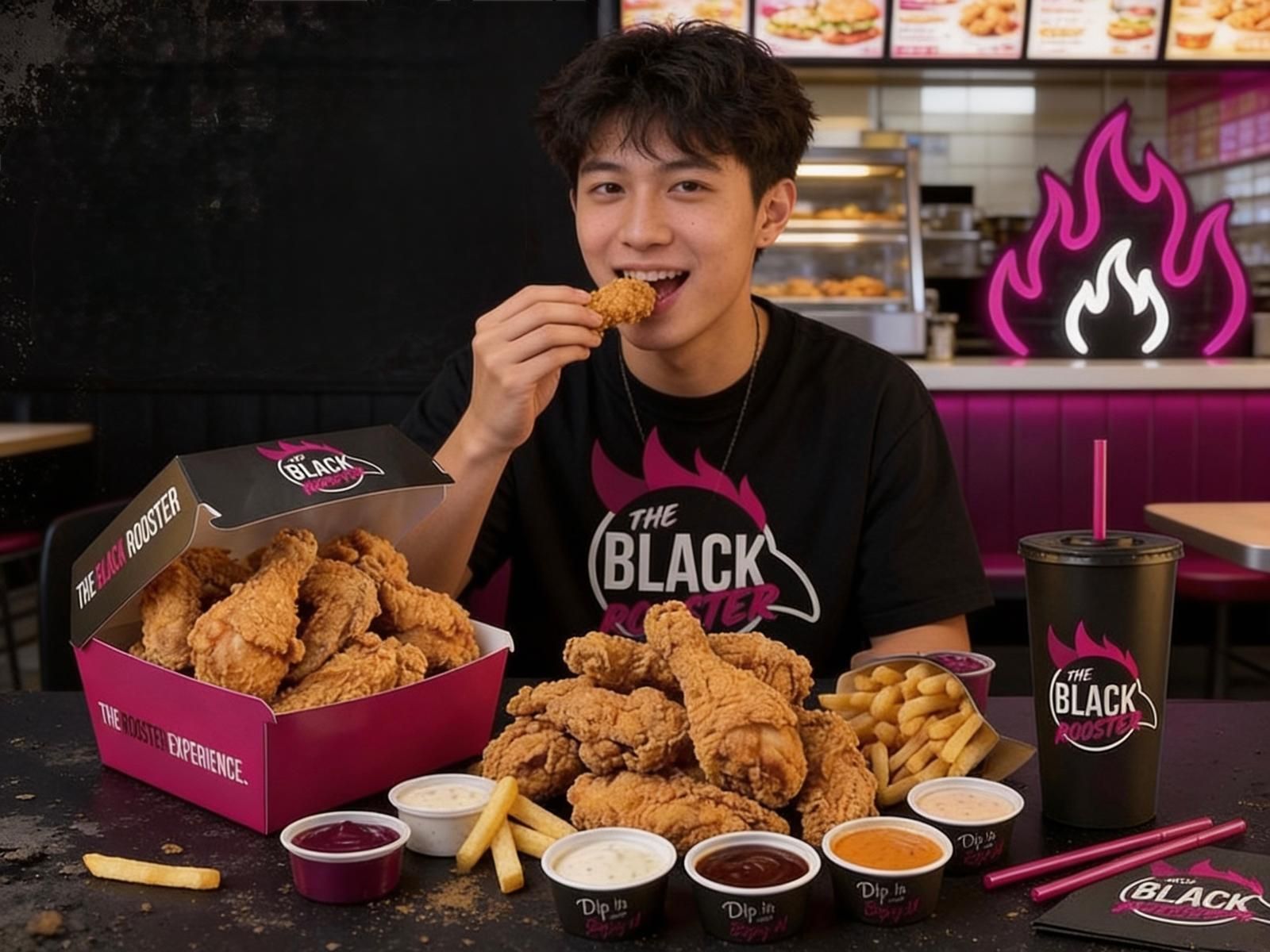the black rooster