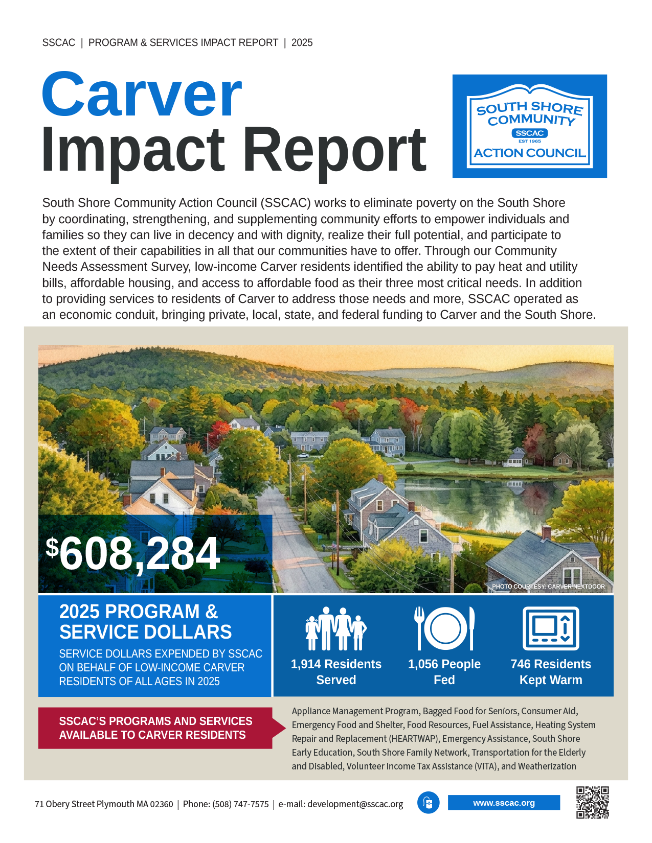 SSCAC Carver Town Impact Report