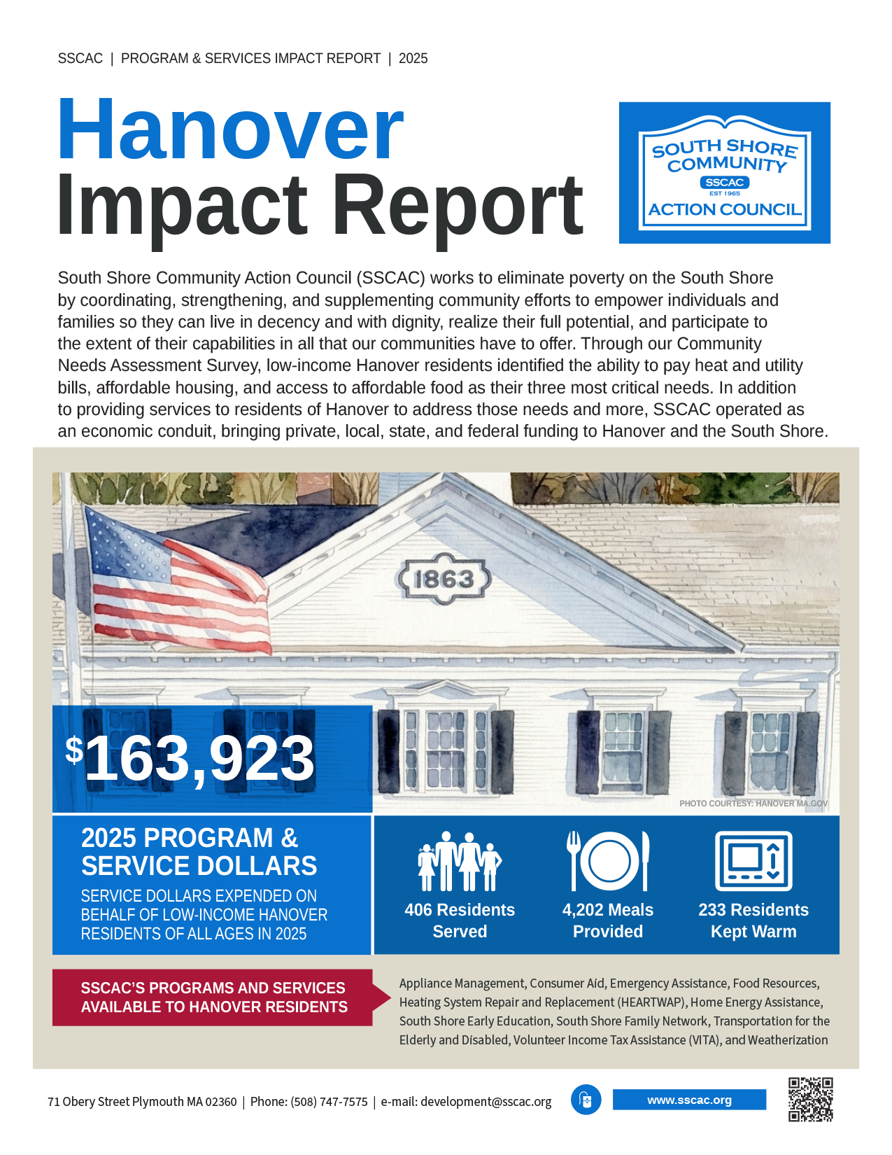 SSCAC Hanover Town Impact Reports