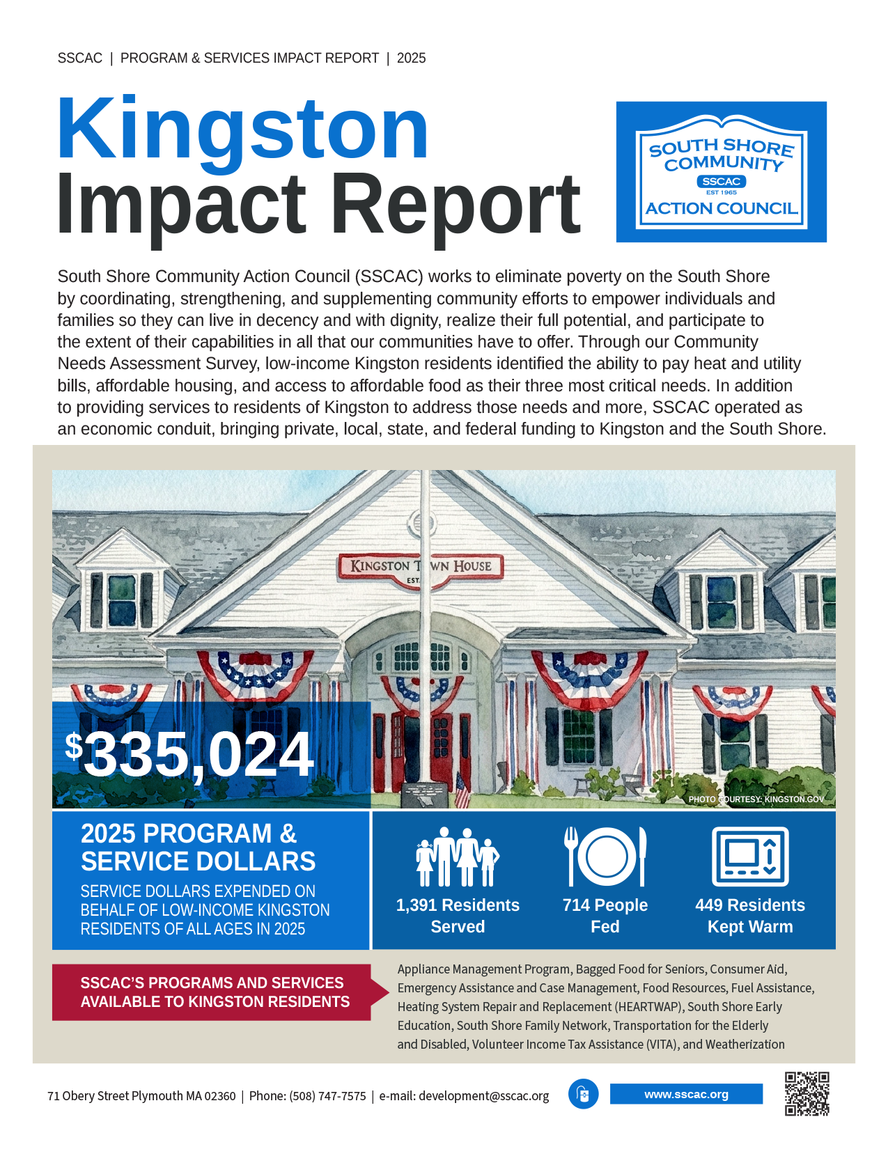 SSCAC Kingston Town Impact Reports