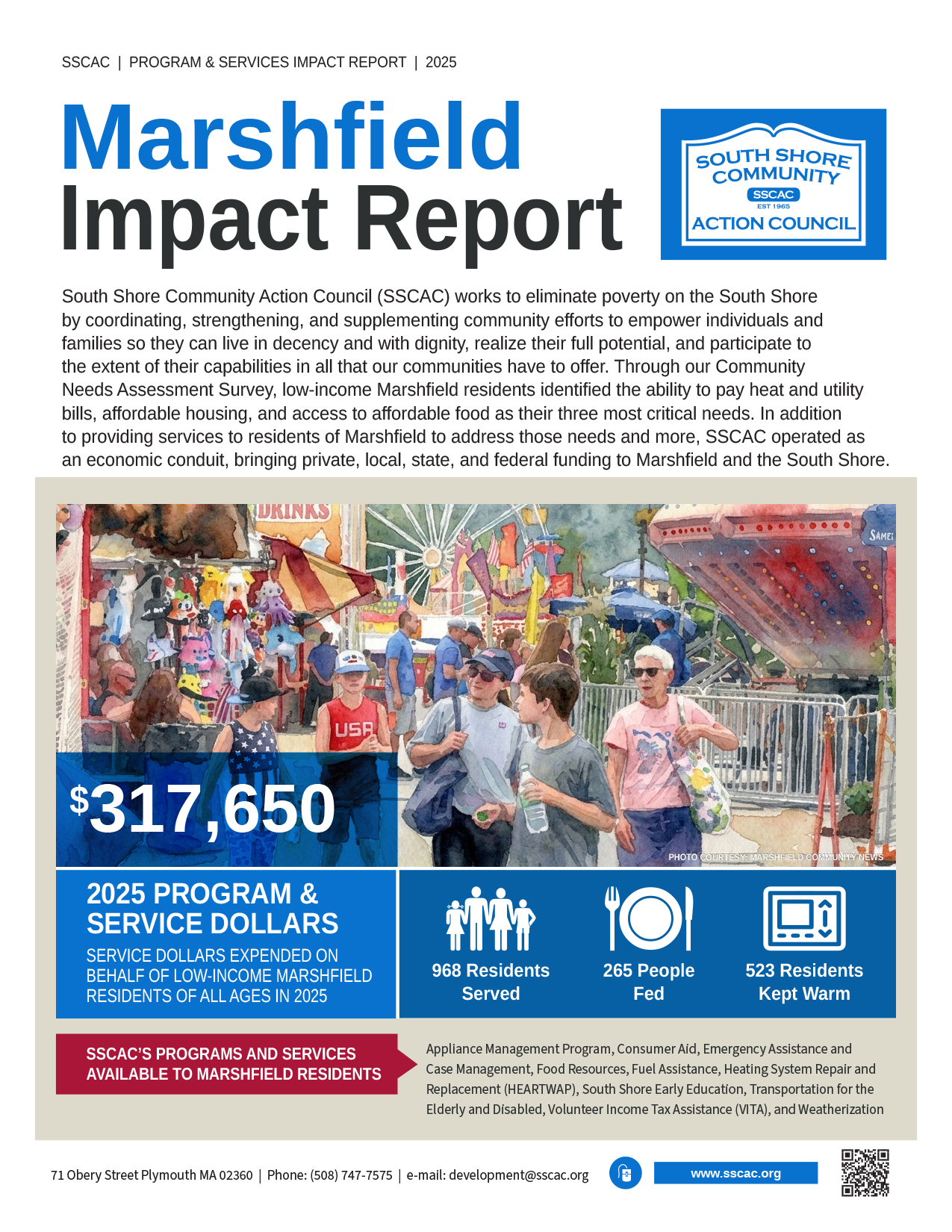 SSCAC Marshfield Town Impact Reports