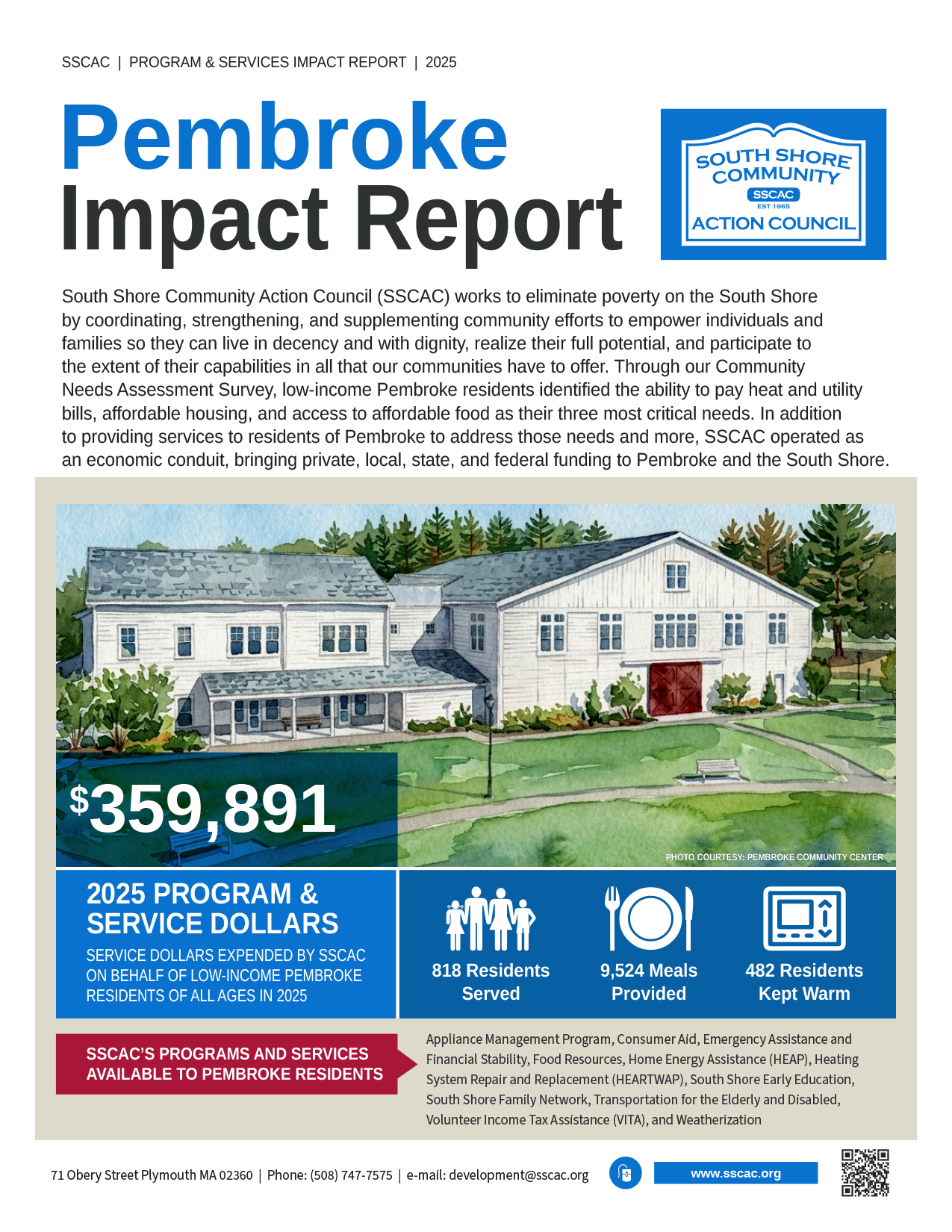 SSCAC Pembroke Town Impact Reports