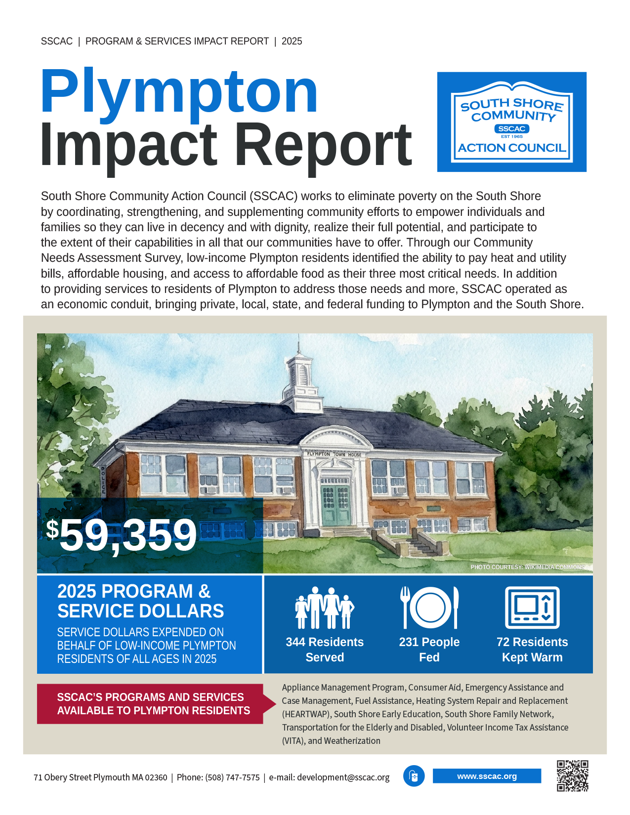 SSCAC Plympton Town Impact Reports