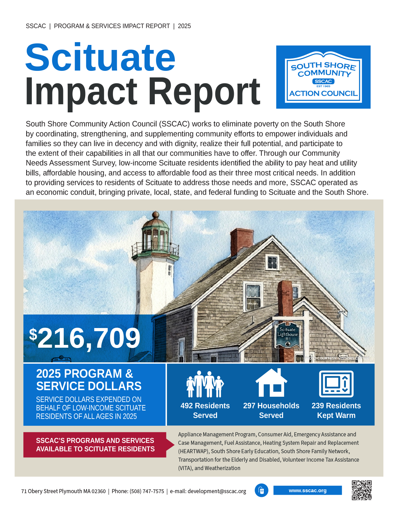 SSCAC Scituate Town Impact Reports