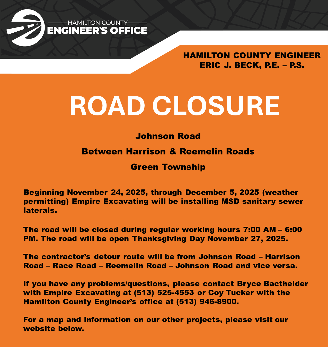 ROAD CLOSURES