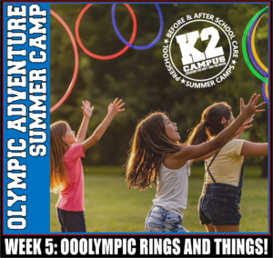 A poster for the olympic adventure summer camp
