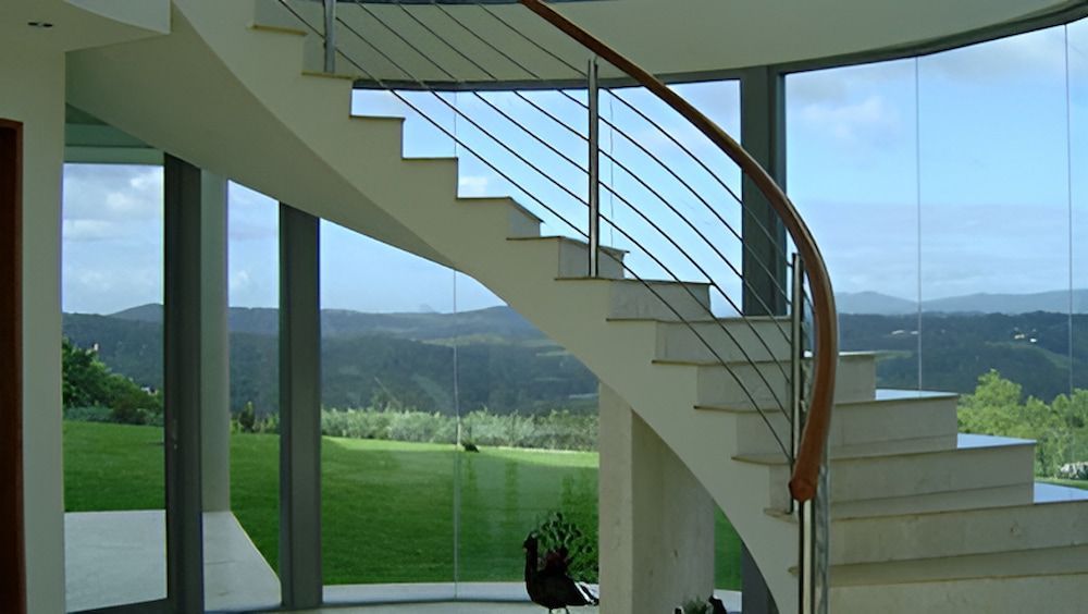 A Staircase in a House With a View of the Mountains — Metaltrendz in Kunda Park, QLD