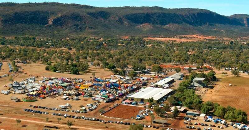 View Of Mountains And Houses — Blatherskite Park in Alice Springs, NT