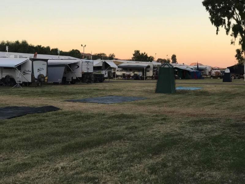 Campers — Blatherskite Park in Alice Springs, NT