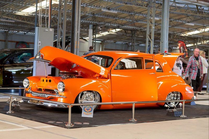 Orange Old Car — Blatherskite Park in Alice Springs, NT